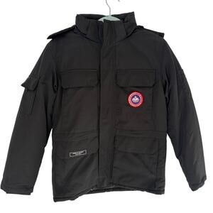 Vintage Free & Spirit Men’s Outdoorsport Hooded Puffer Parka Military Jacket M